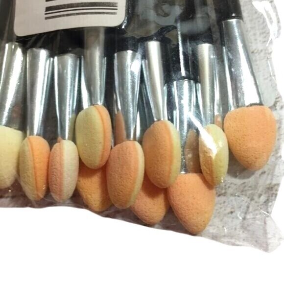 Eyeshadow Brushes Double Sided 3 " Pack of 12 New - Picture 3 of 3